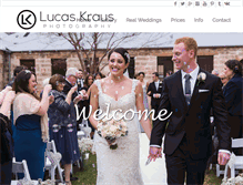 Tablet Screenshot of lucaskrausphotography.com